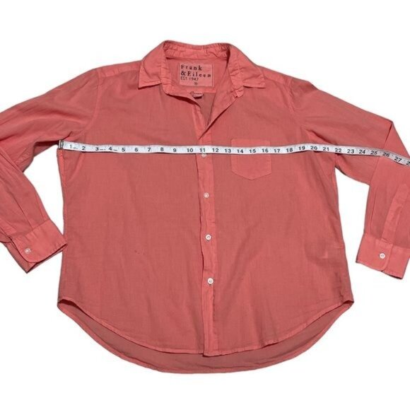 Frank & Eileen EILEEN Relaxed Button-Up Shirt XS – 100% Cotton Polar Flannel, Ex - Picture 7 of 9
